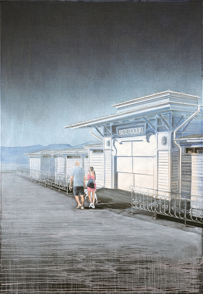 Bad Utoquai — 2023, Acryl auf Leinwand, 202 × 137 cm