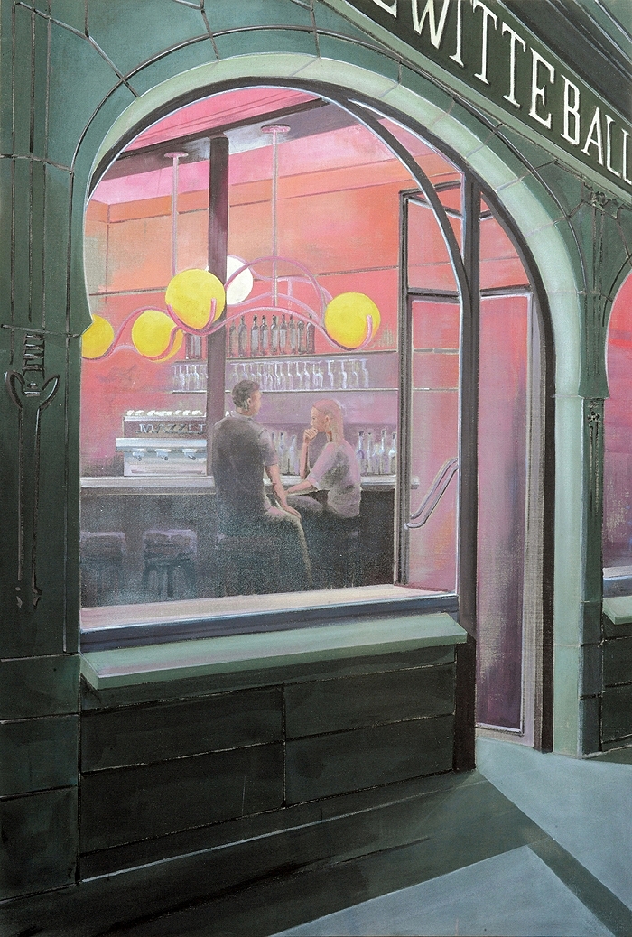 De Witte Ballons — 2025, Acryl auf Leinwand, 180 × 120 cm
