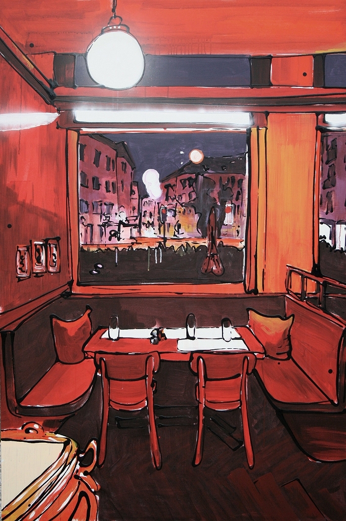 Bederhof — 2015, Acryl auf Leinwand, 180 × 120 cm