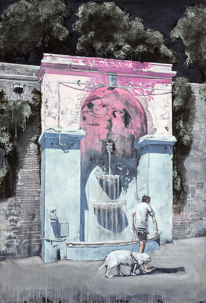 Fontanone Claudio — 2022, Acryl auf Leinwand, 180 × 120 cm
