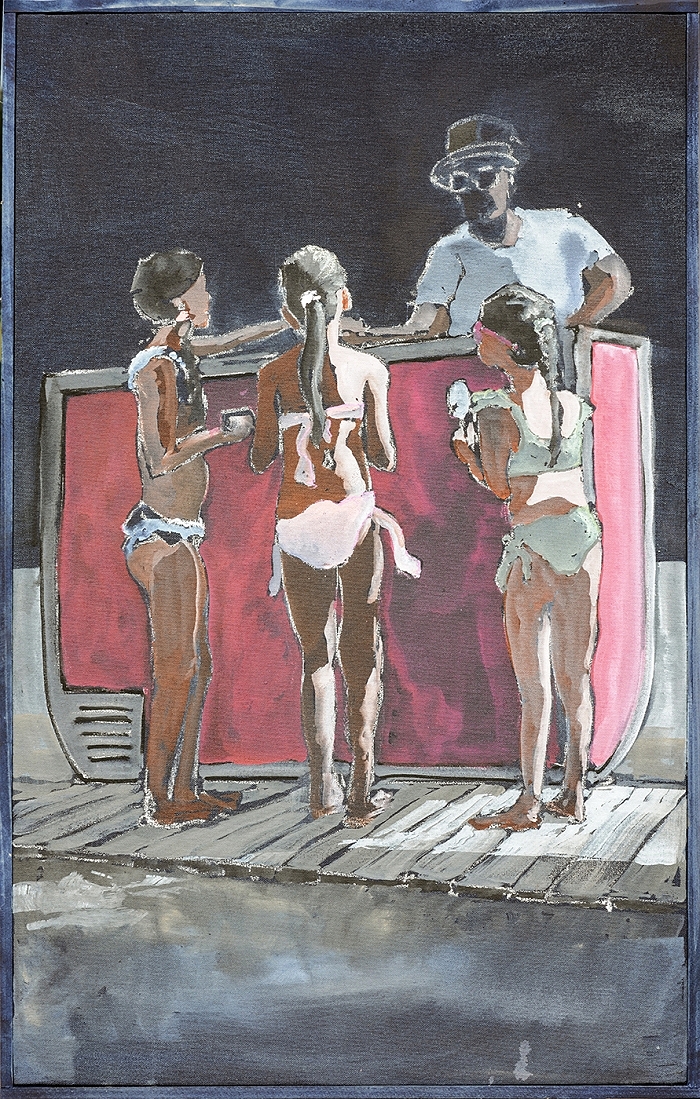 Glacestand — 2020, Acryl auf Leinwand, 82 × 52 cm