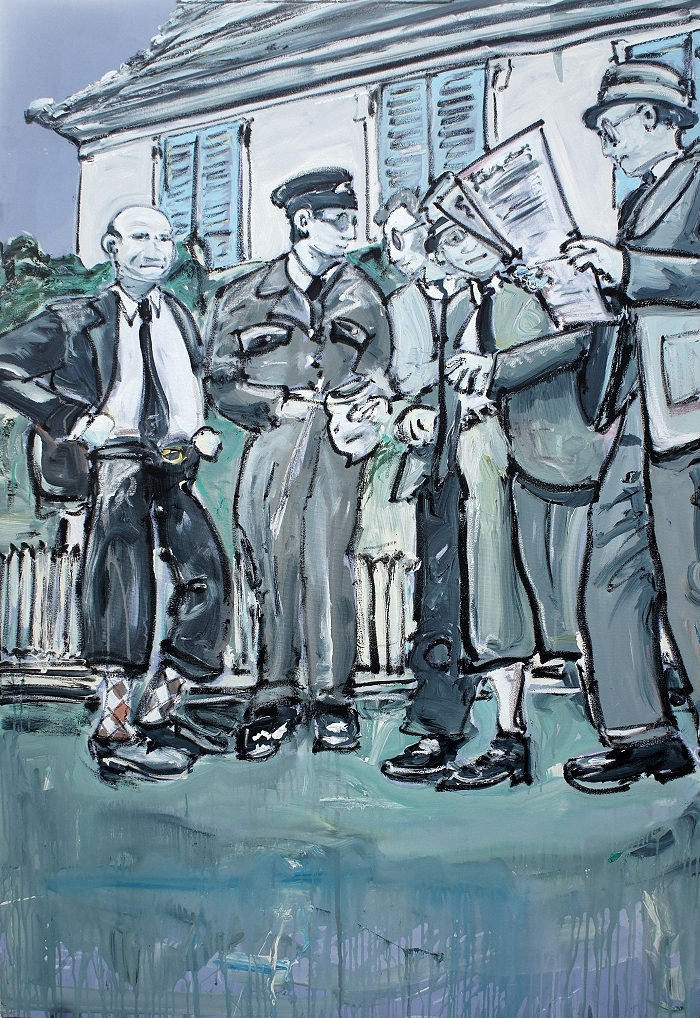 Grosse Probleme — 2017, Acryl auf Leinwand, 180 × 120 cm
