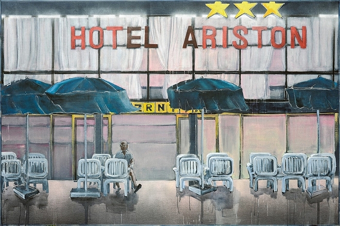 Hotel Ariston — 2020, Acryl auf Leinwand, 172 × 252 cm