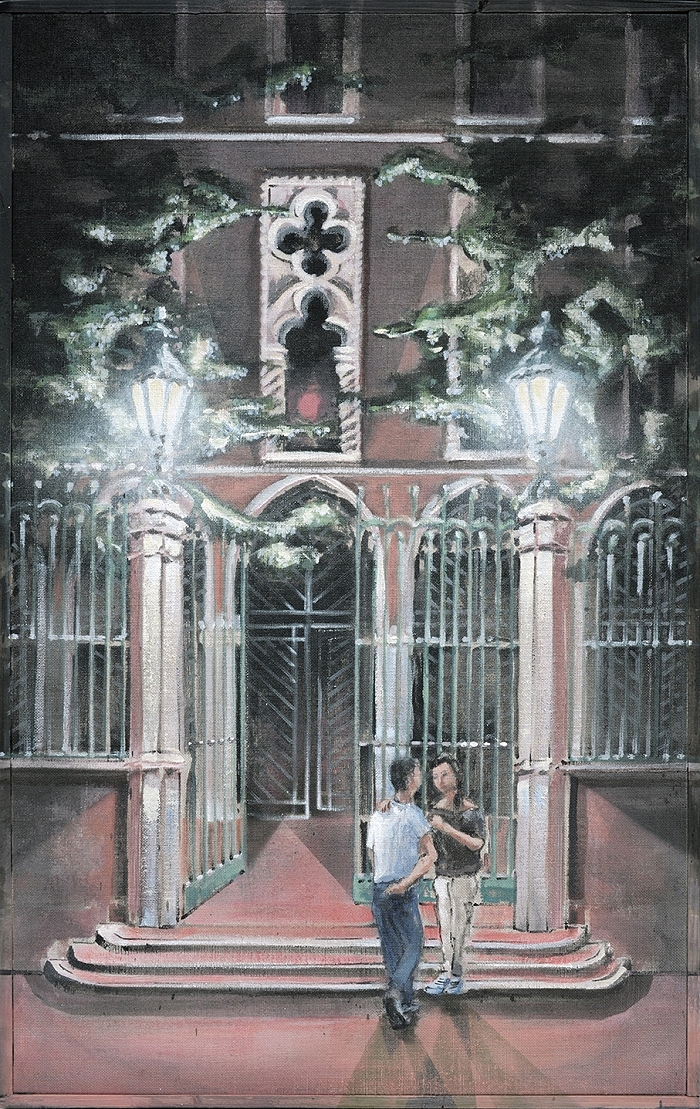 Istituto di Science — 2024, Acryl auf Leinwand, 82 × 53 cm