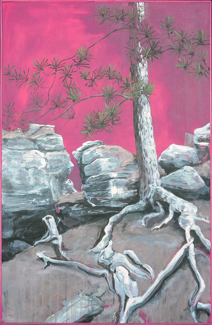 Kiefer — 2021, Acryl auf Leinwand, 180 × 120 cm