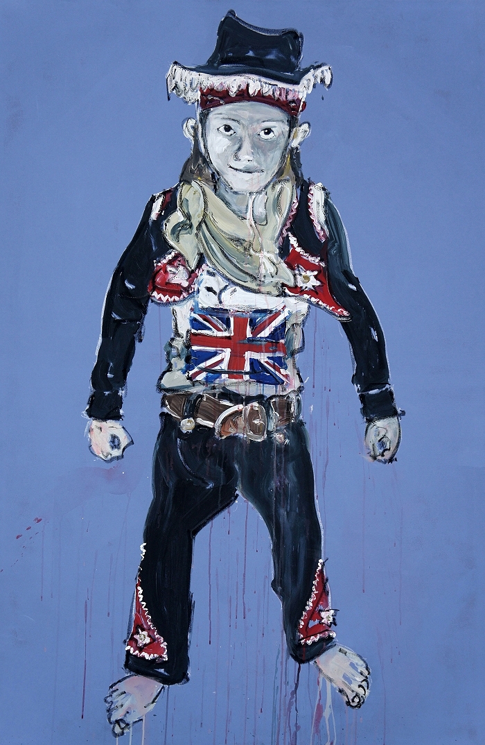 Kostüm — 2018, Acryl auf Leinwand, 180 × 120 cm