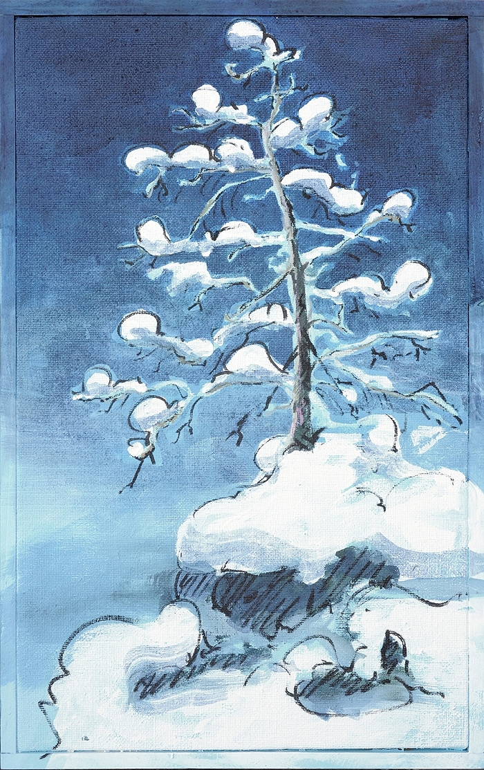 Orion — 2021, Acryl auf Leinwand, 45 × 28 cm