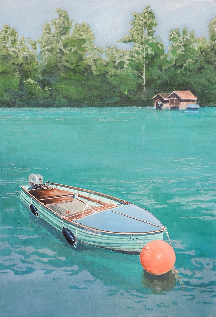 Lucy — 2025, Acryl auf Leinwand, 80 × 120 cm