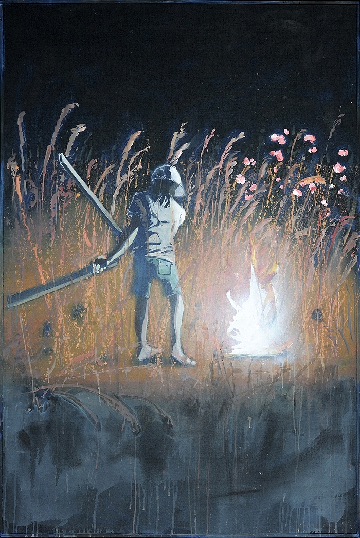 Lumen — 2020, Acryl auf Leinwand, 162 × 102 cm