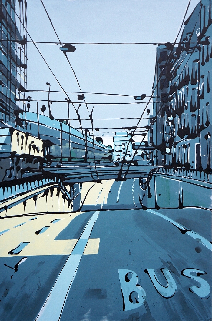 Manessestrasse — 2014, Acryl auf Leinwand, 180 × 120 cm