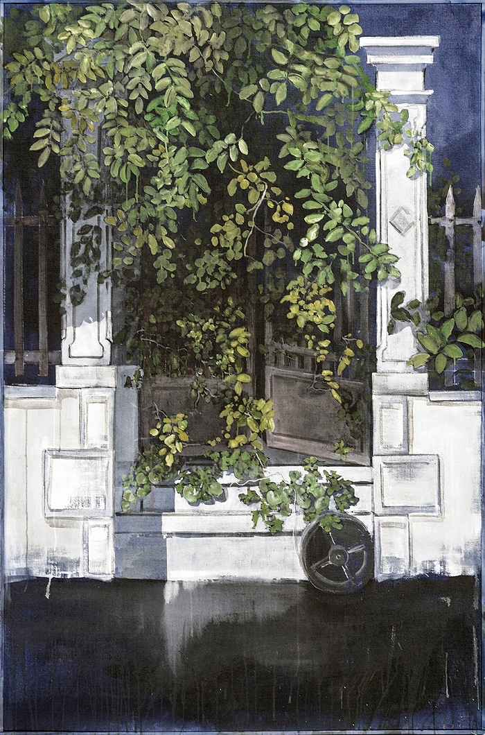 Markstein — 2020, Acryl auf Leinwand, 182 × 120 cm