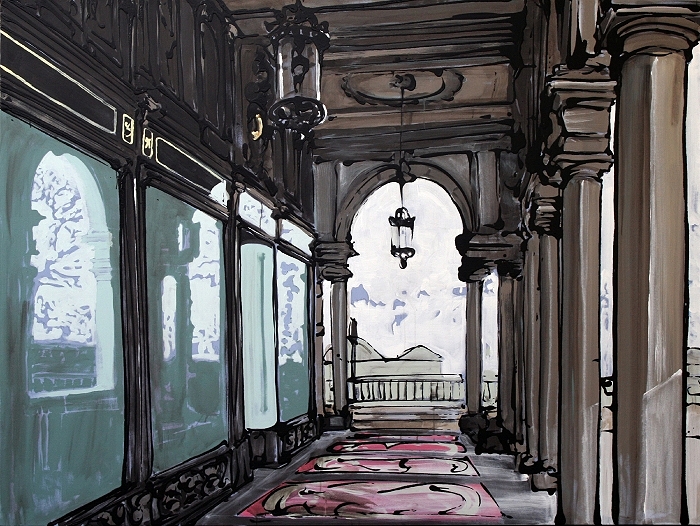 Metropol — 2015, Acryl auf Leinwand, 152 × 200 cm