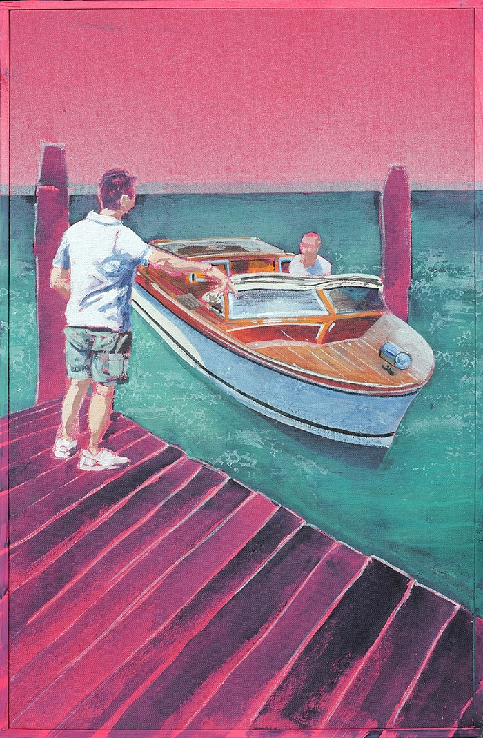 San Giorgio — 2022, Acryl auf Leinwand, 82 × 51 cm