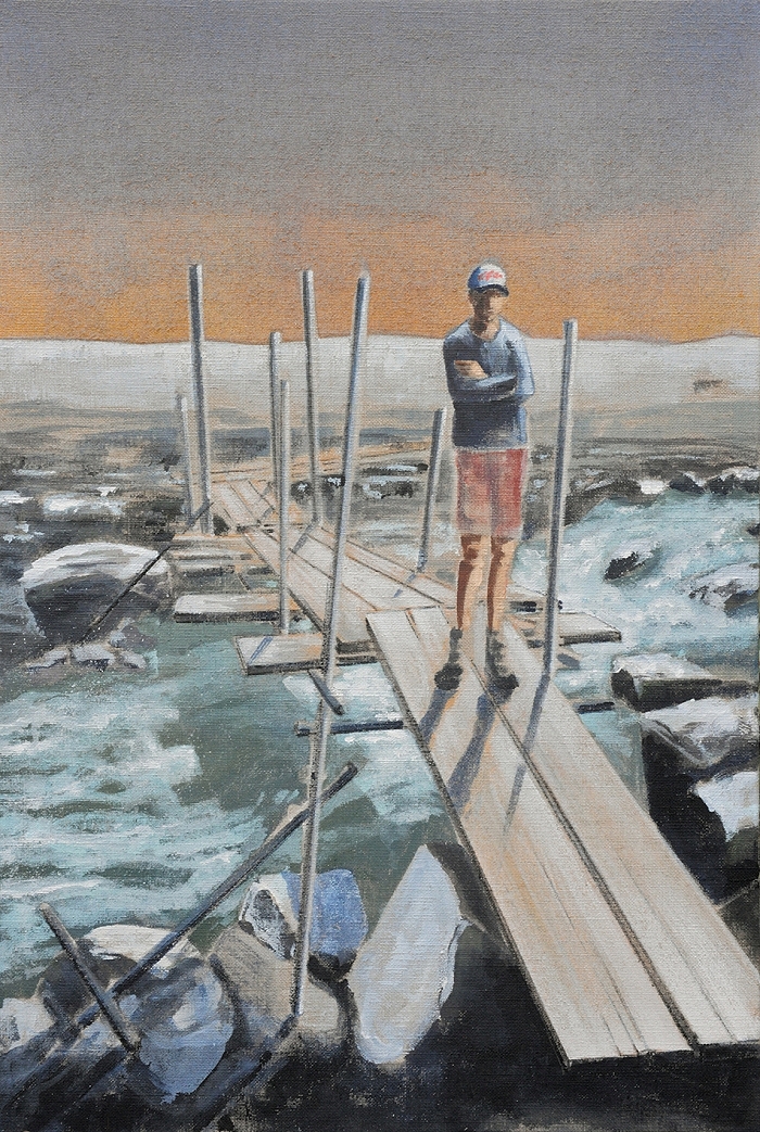 Schweibbach — 2024, Acryl auf Leinwand, 68 × 46 cm