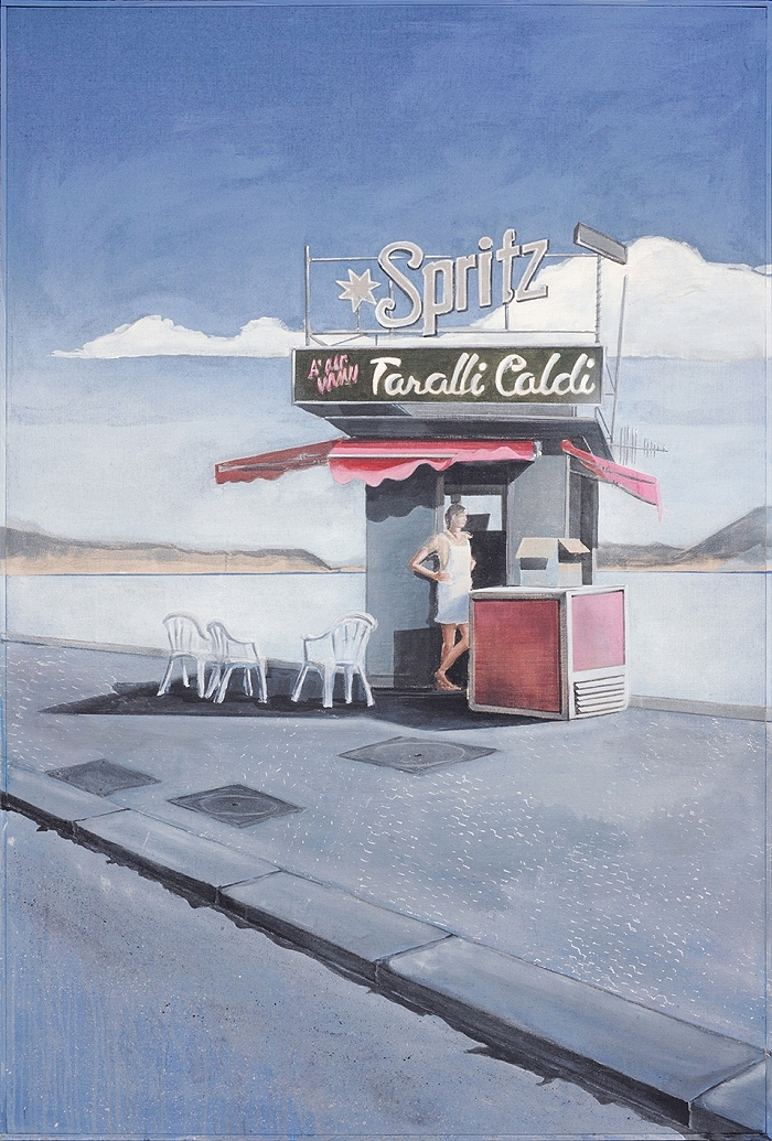 Spritz — 2023, Acryl auf Leinwand, 182 × 122 cm