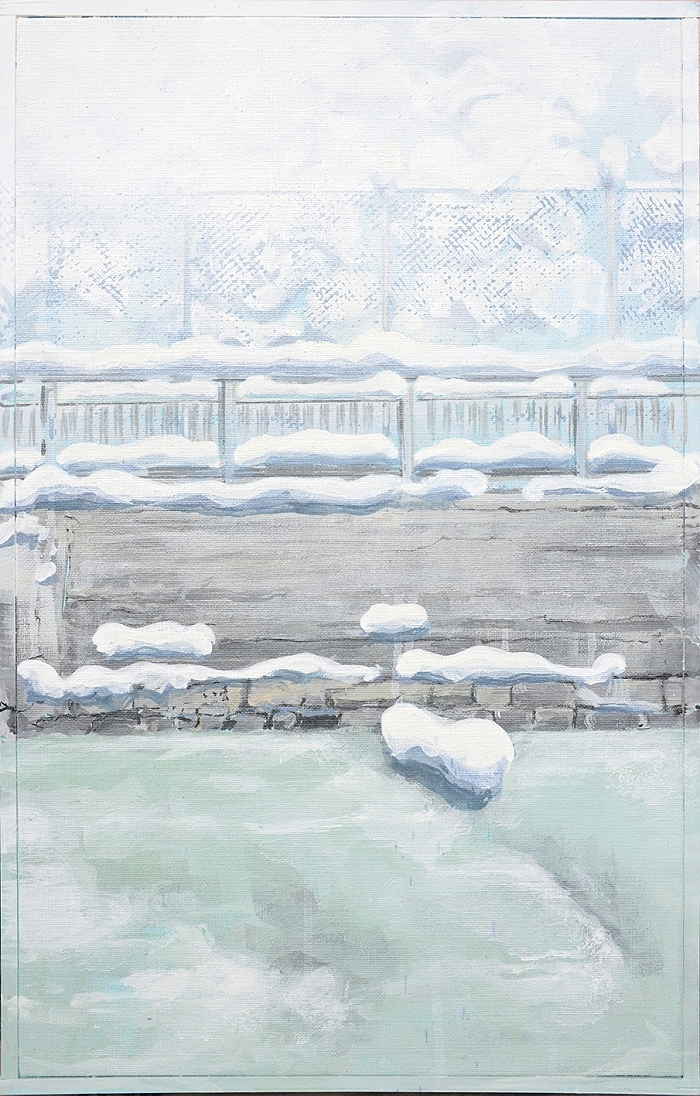Tennsiclub — 2021, Acryl auf Leinwand, 62 × 40 cm
