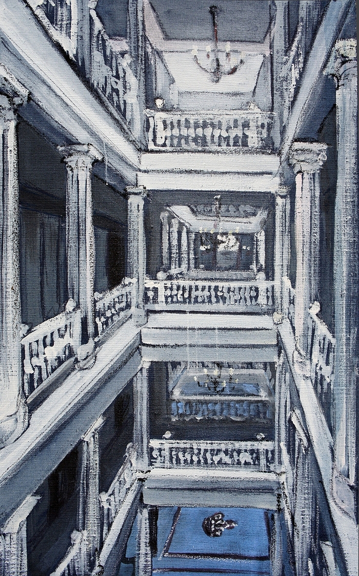 Trois Couronnes — 2019, Acryl auf Leinwand, 80 × 50 cm