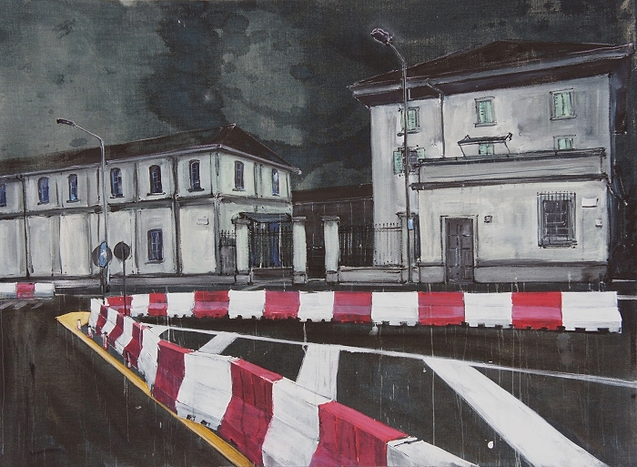 Via Orobia — 2019, Acryl auf Leinwand, 150 × 200 cm
