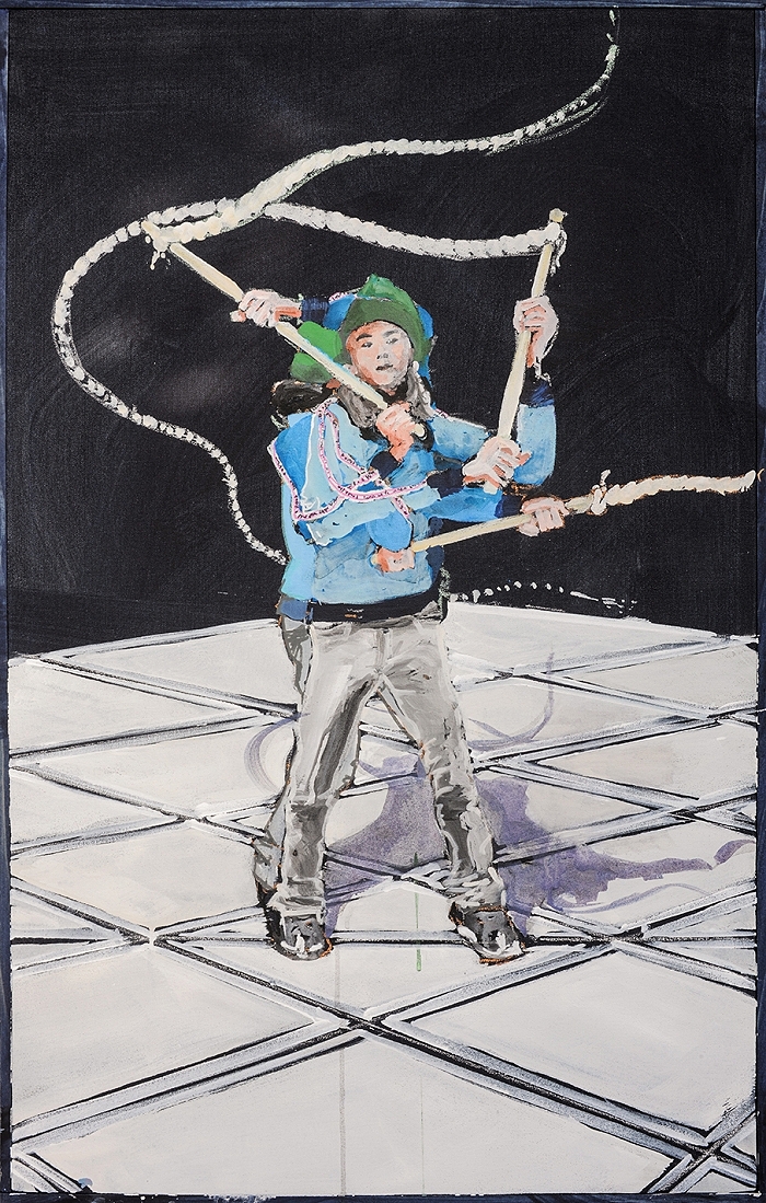 Klaus Geisel — 2020, Acryl auf Leinwand, 104 × 64 cm