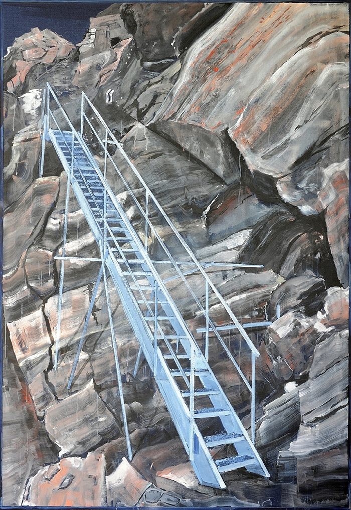 Schilthorn — 2020, Acryl auf Leinwand, 182 × 122 cm