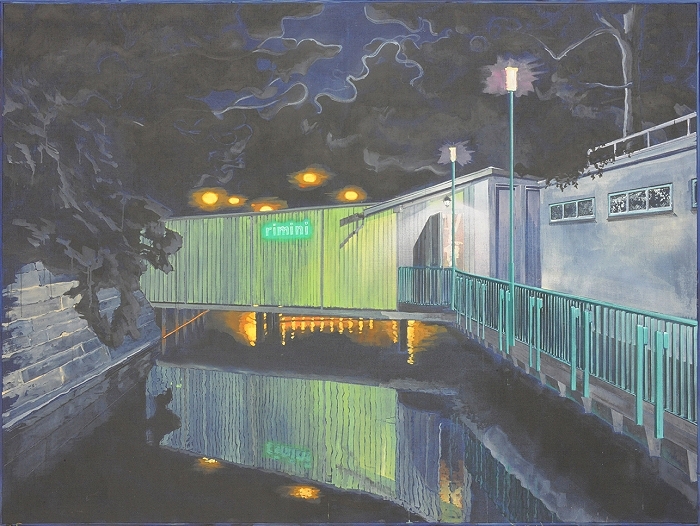 rimini — 2022, Acryl auf Leinwand, 180 × 240 cm